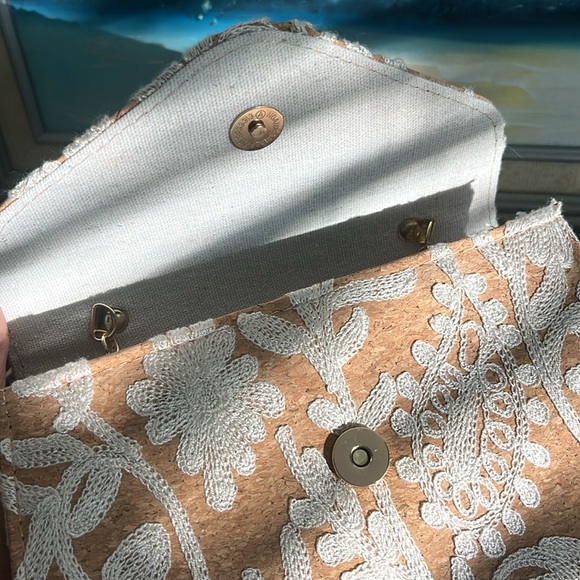 HAUTE HIPPIE Embroidered Cork Bag - Picture 6 of 7
